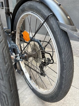 Bicicleta plegable Btwin Fold 500 azul
