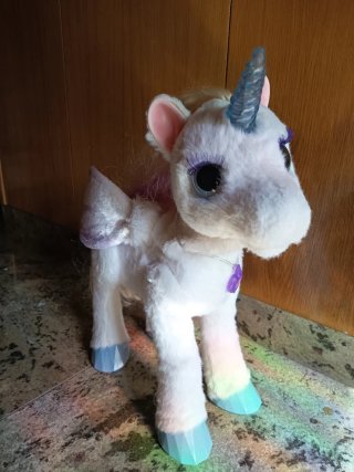 Peluche Unicornio Blanco con Alas