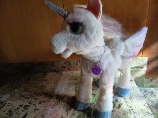 Peluche Unicornio Blanco con Alas