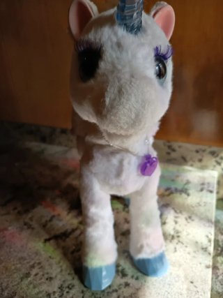 Peluche Unicornio Blanco con Alas