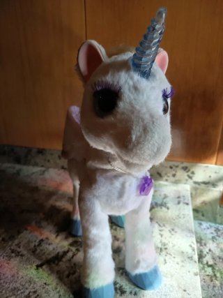 Peluche Unicornio Blanco con Alas