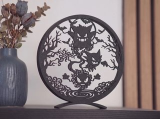 Silueta Gengar, Haunter y Gastly