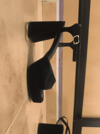 Tacones Bosanova Negros Talla 38