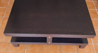 Mesa de centro cuadrada madera