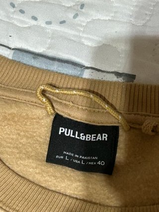 Sudadera beige hombre talla L