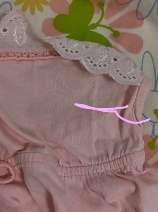 Top Babydoll Rosa Encaje y Lazo Talla Única