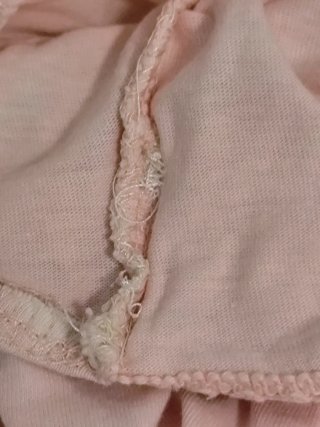 Top Babydoll Rosa Encaje y Lazo Talla Única