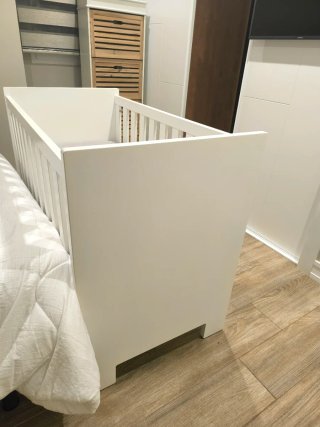 Cuna blanca + colchón