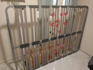 Somier 135cm Metal y Madera