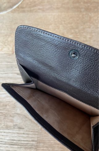 Billetero Loewe Piel y Ante Negro/Marrón