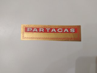 BONITA ETIQUETA PUROS HABANOS PARTAGAS