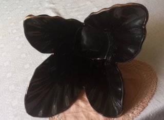 Centro de Mesa Vintage Negro Dorado