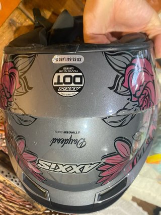 Casco Moto Talla XS Diseño Flores