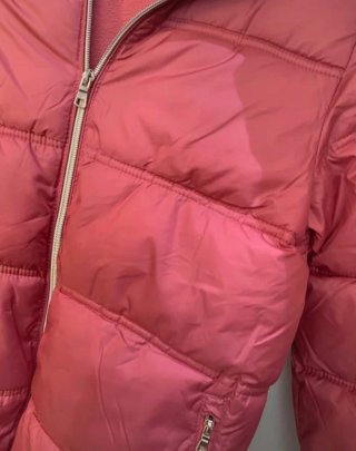 Chaqueta acolchada rosa Mango talla 36