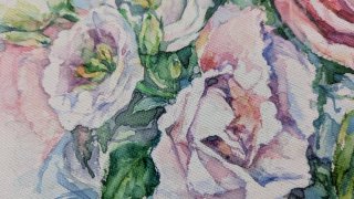Acuarela Original Flores 35x27 cm