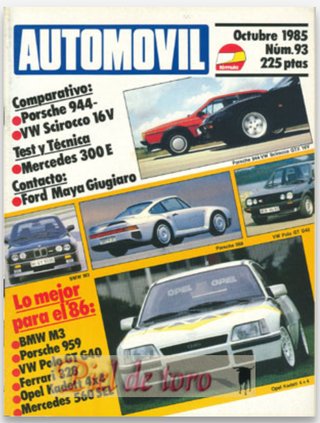 Lote de revistas Automovil año 1985 - Completo