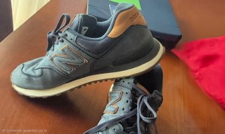 Zapatillas New Balance, cuero nobuck Talla 42