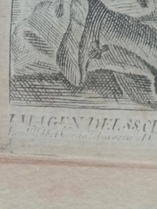 Grabado Santísimo Cristo del Rescate Valencia XVII