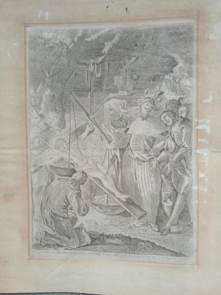 Grabado Santísimo Cristo del Rescate Valencia XVII
