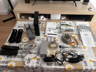 Nintendo Wii Consola Negra + Accesorios