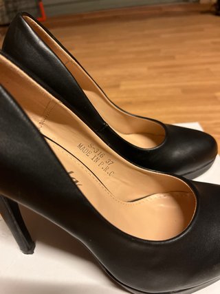 Décolleté Renda Nere Tacco a Spillo Tg. 37
