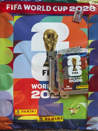 5 sobres + álbum Mundial 2026