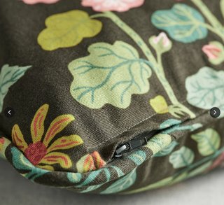 Cojín IKEA, negro-verde multicolor/motivo