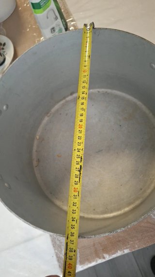 Olla de acero 36L