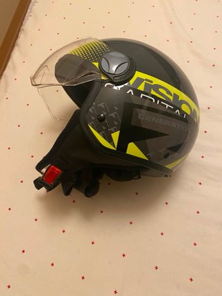 Casco NZI Negro y Amarillo Talla S
