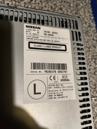 Radio CD Nissan Qashqai