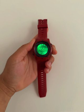 Relógio Digital Desportivo Homem Vermelho