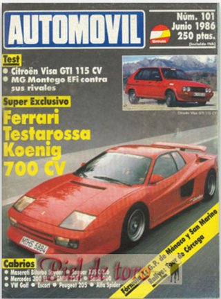 Lote de revistas Automovil año 1986 - Completo
