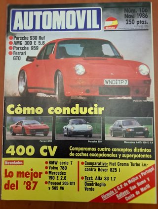 Lote de revistas Automovil año 1986 - Completo
