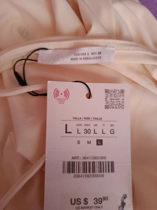 Vestido Zara tirantes asimétrico amarillo