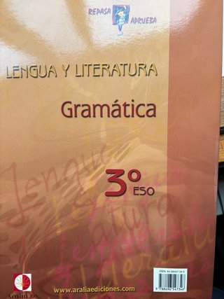 Cuadernillo gramática lengua 3°ESO
