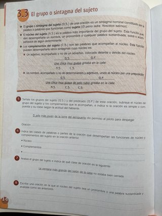 Cuadernillo gramática lengua 3°ESO