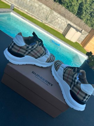 Zapatillas Burberry Hombre Beige/Blanco