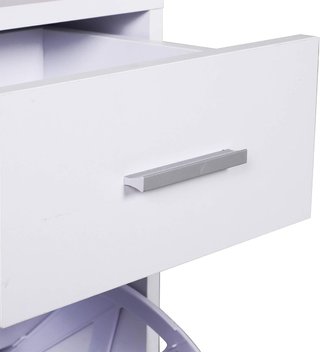 Zapatero Moderno Con Banco Tapizado para 12 Pares de Zapatos, Mueble de Entrada Con Zapatero, Madera, Elegante, Amplio, 94,5X57X30 Cm, Blanco