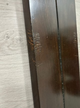 Moderno espejo de madera maciza