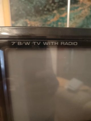 Televisor Portátil B/N con Radio