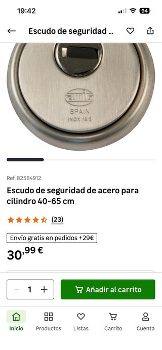 Escudo seguridad Amig Mod. 40 Inox