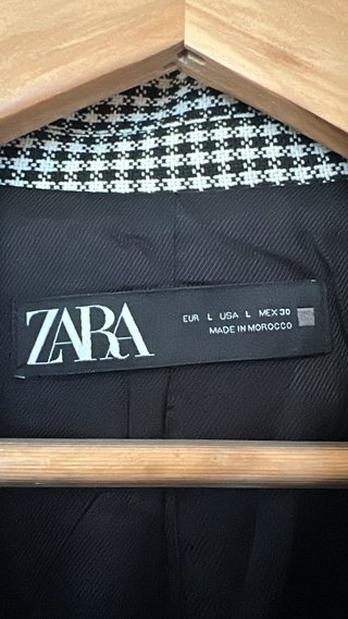 Blazer Zara pata de gallo Talla L