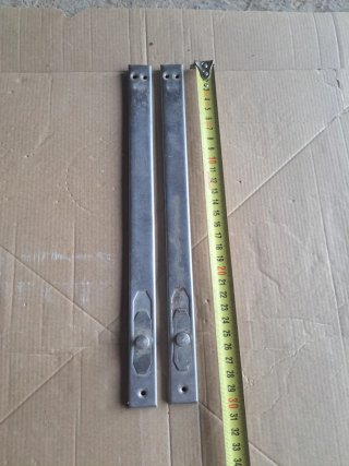 2 Barras de cierre/pestillo metálicas