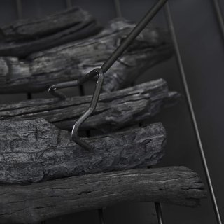 Chimenea de Jardín con Tapa Antichispas y Parrilla para Barbacoa en Metal 76X76X47Cm Negra