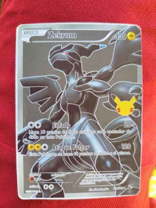 Carta Pokémon Zekrom 114/114 Celebraciones 25 Aniv