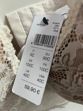 Sujetador Intimissimi Encaje Beige