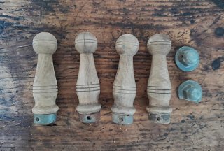 Muñecos futbolín antiguos