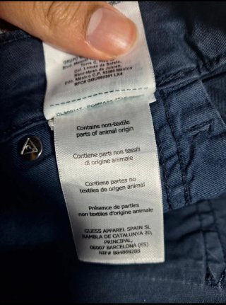 Pantalones Guess Hombre Azul