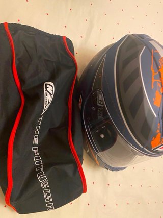 Casco NZI Azul y Naranja Talla L