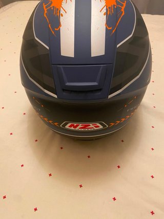 Casco NZI Azul y Naranja Talla L